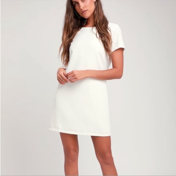 Lulus Ivory Shift Dress - Picture 2 of 8